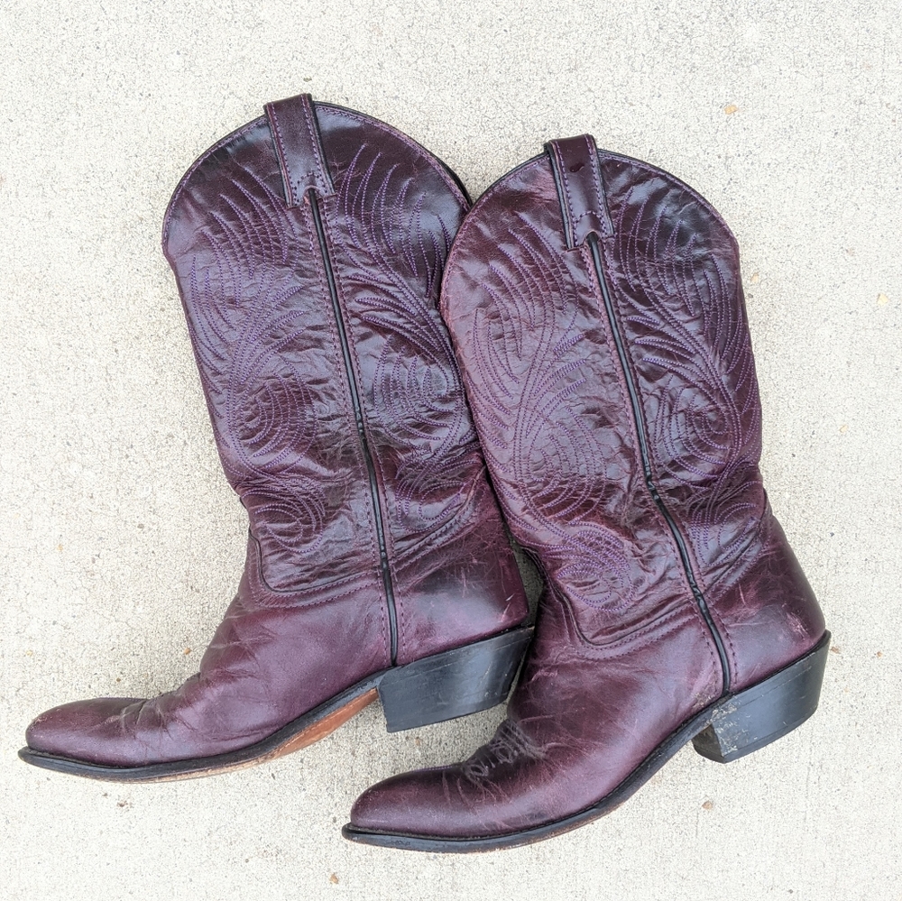 Cowboy boots Code West purple